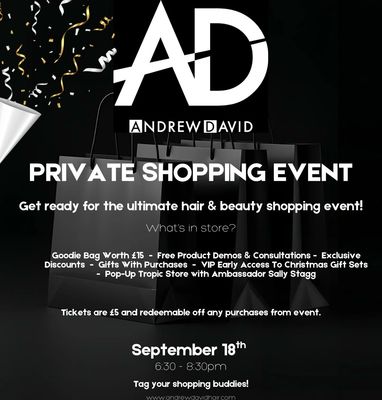 PRIVATE SHOPPING EVENT (ENTRY TICKET 18.09.25)