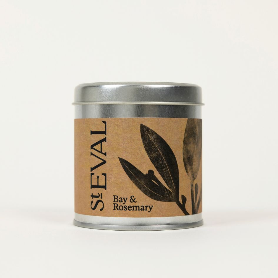 St Eval Bay & Rosemary Scented Tin Candle St Eval Bay & Rosemary Scented Tin Candle