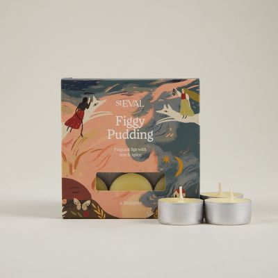 St Eval Figgy Pudding Christmas Scented Tealights