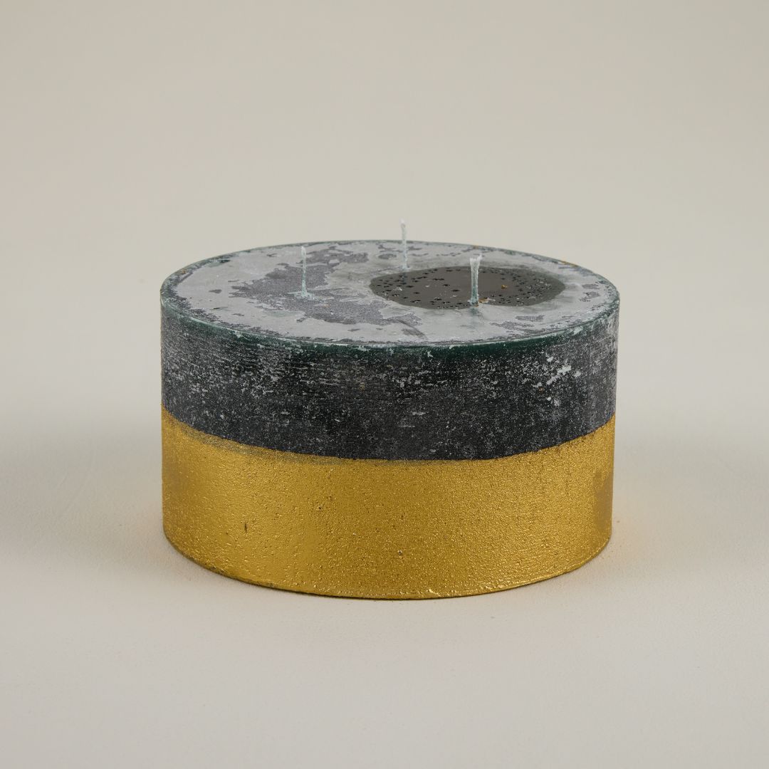 St Eval Winter Thyme Christmas Gold-Dipped Multiwick Candle