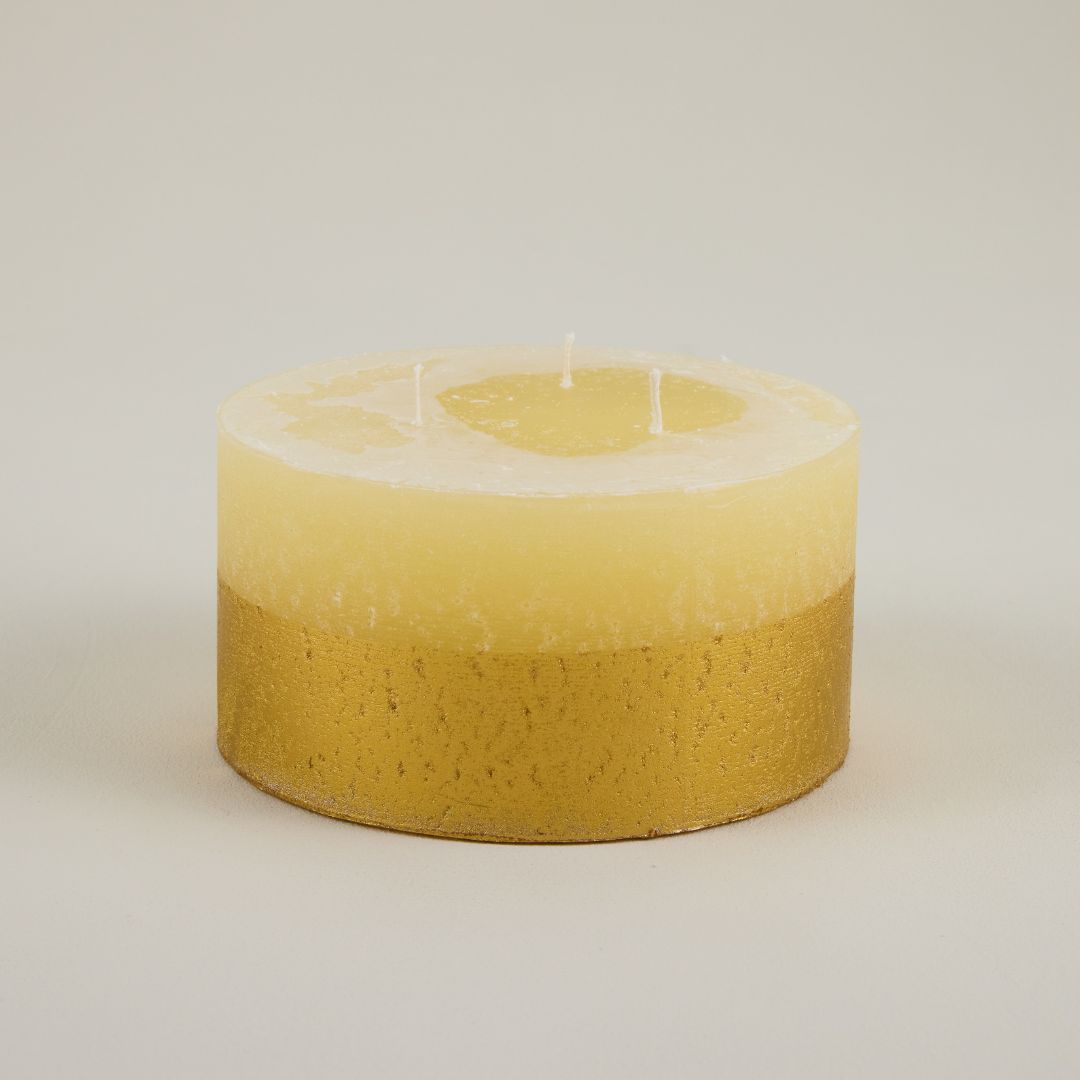 St Eval Inspiritus Gold-Dipped Multiwick Candle