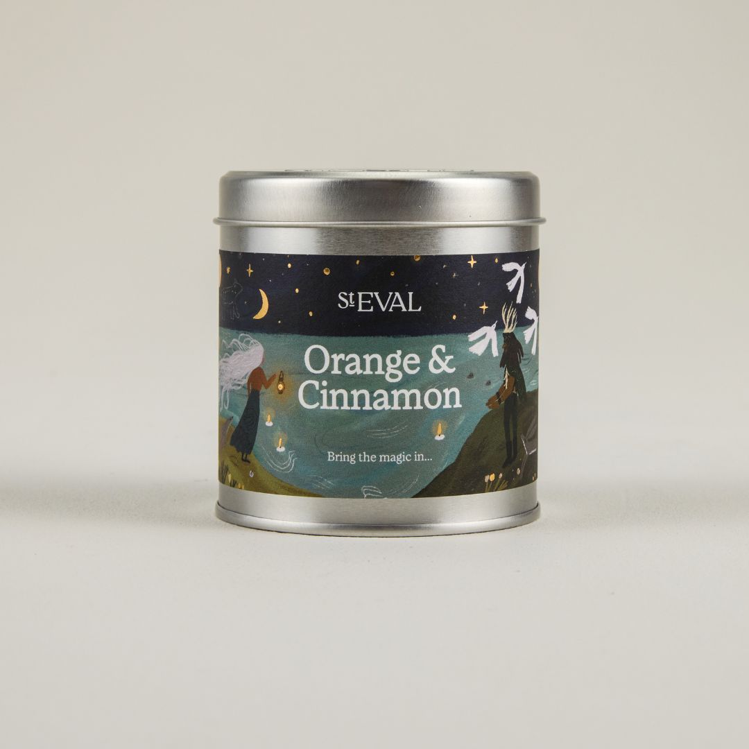 St Eval Orange &amp; Cinnamon Christmas Scented Tin Candle