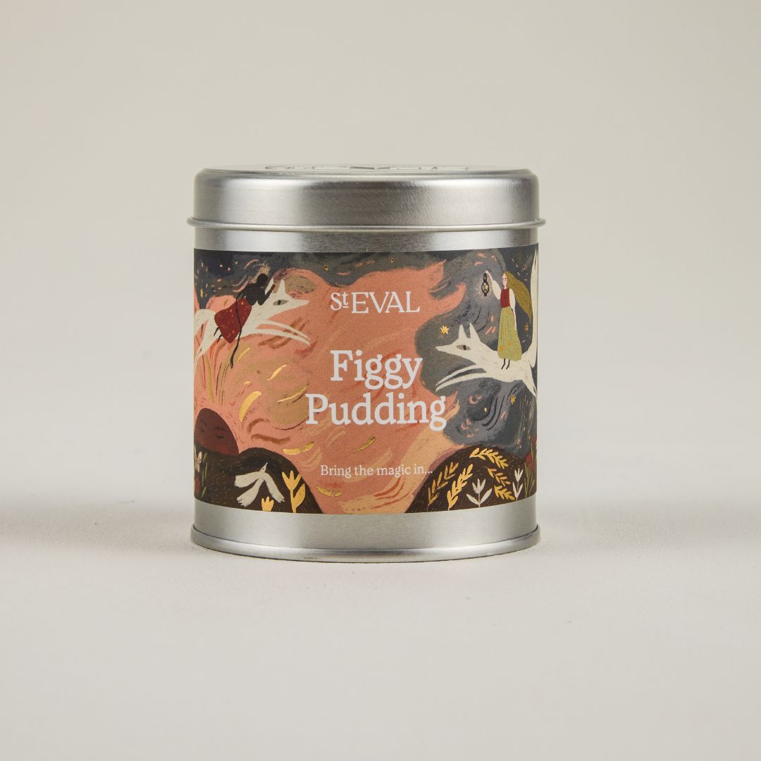 St Eval Figgy Pudding Christmas Scented Tin Candle