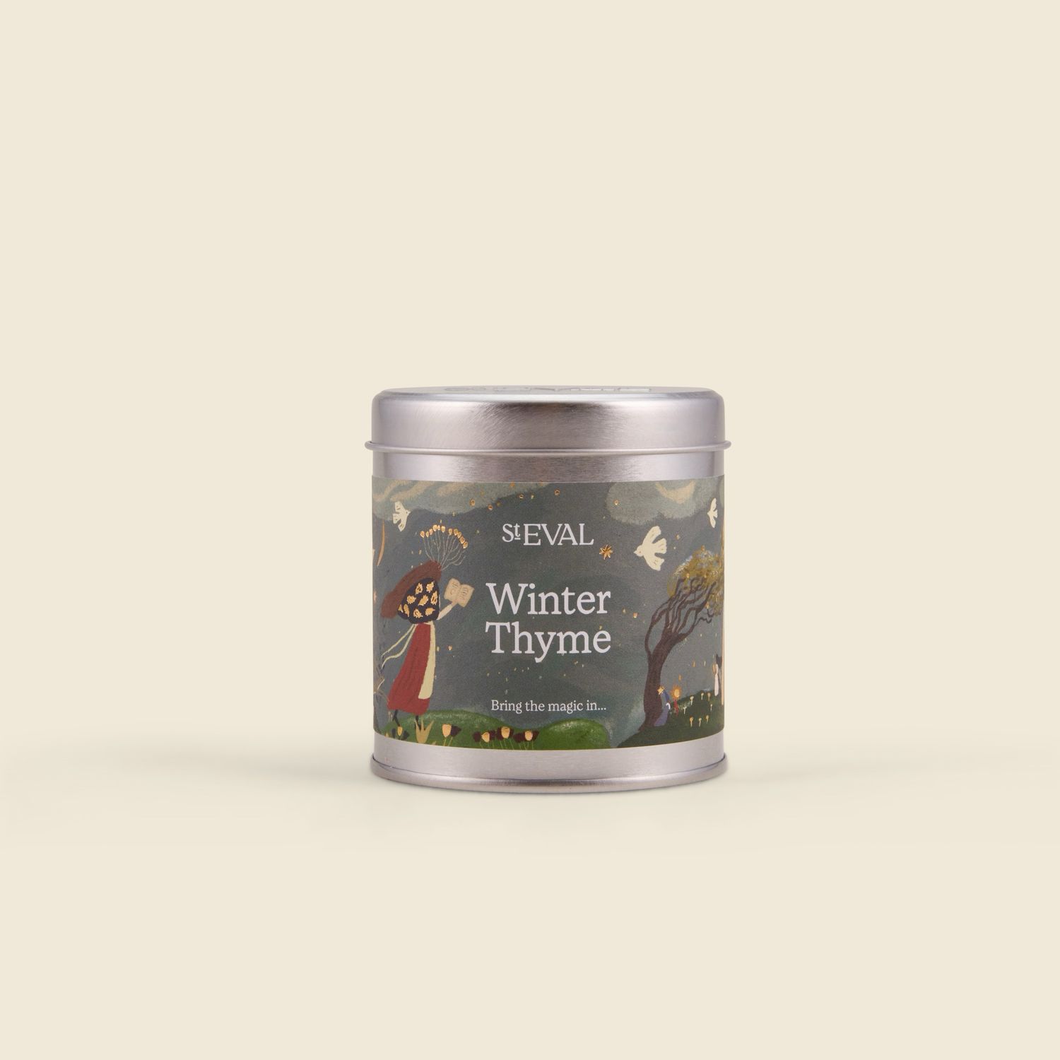 St Eval Winter Thyme Christmas Scented Tin Candle
