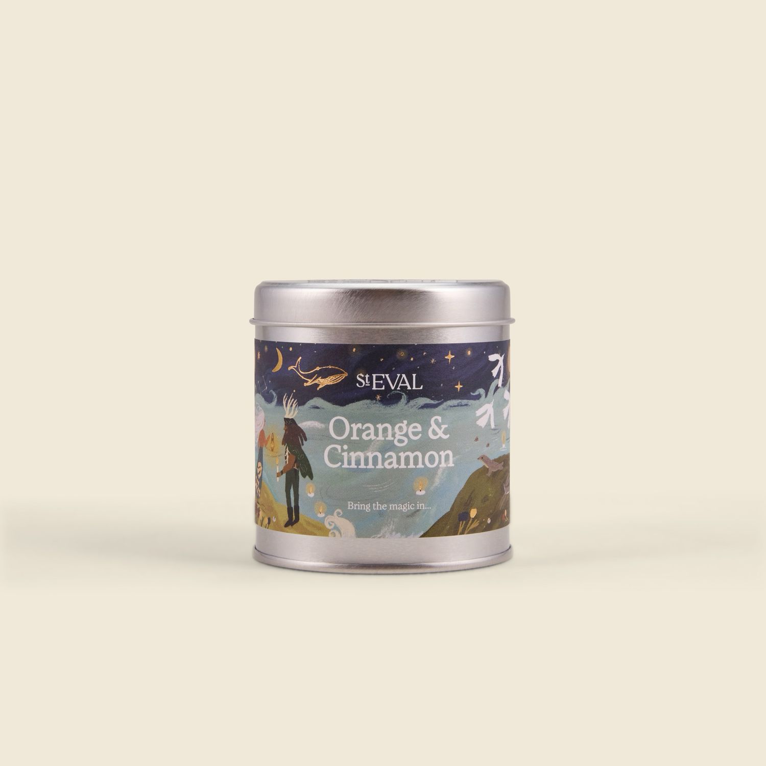 St Eval Orange &amp; Cinnamon Christmas Scented Tin Candle