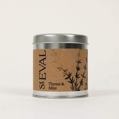St Eval Thyme &amp; Mint Scented Tin Candle
