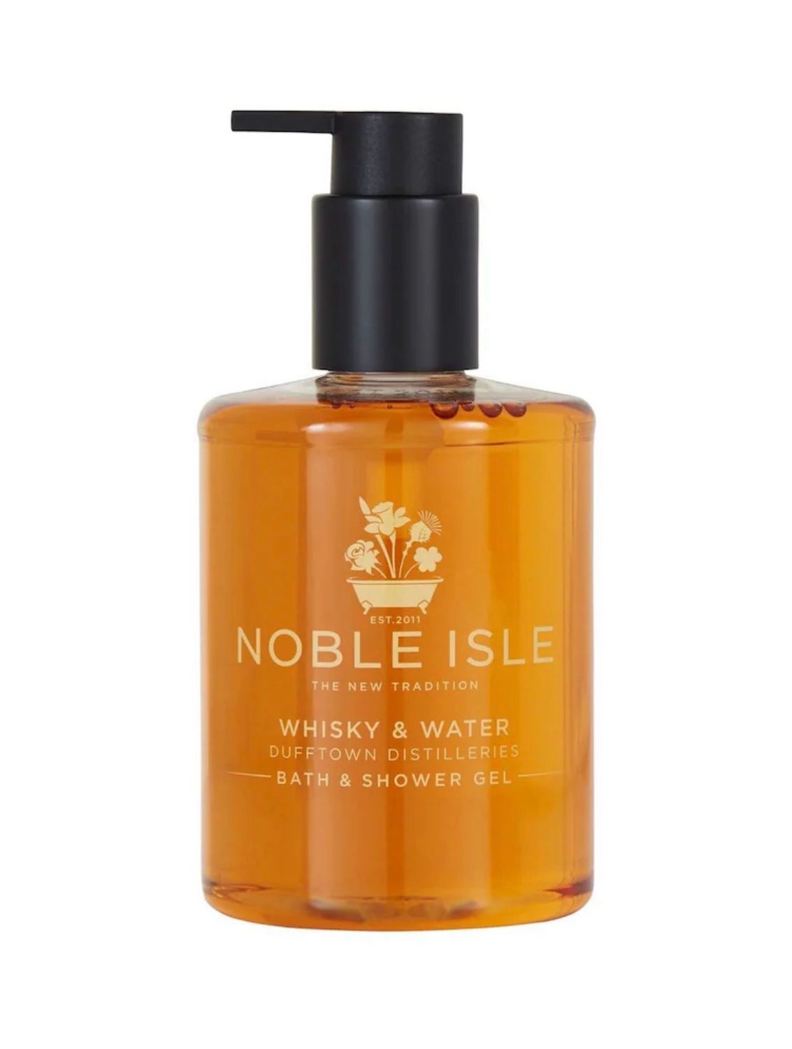 Noble Isle Whisky &amp; Water Luxury Bath &amp; Shower Gel 250ml