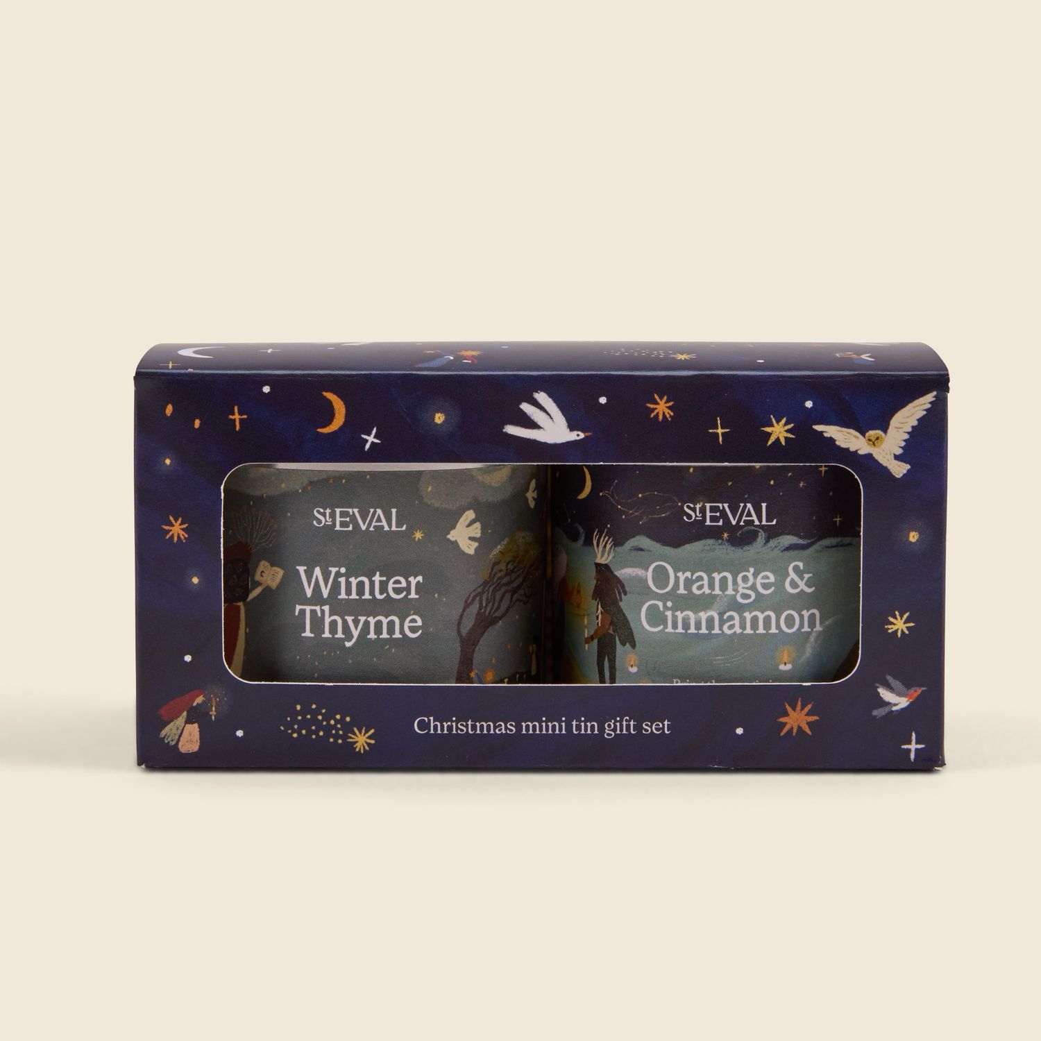 St Eval Christmas Mini Tin Candle Gift Set