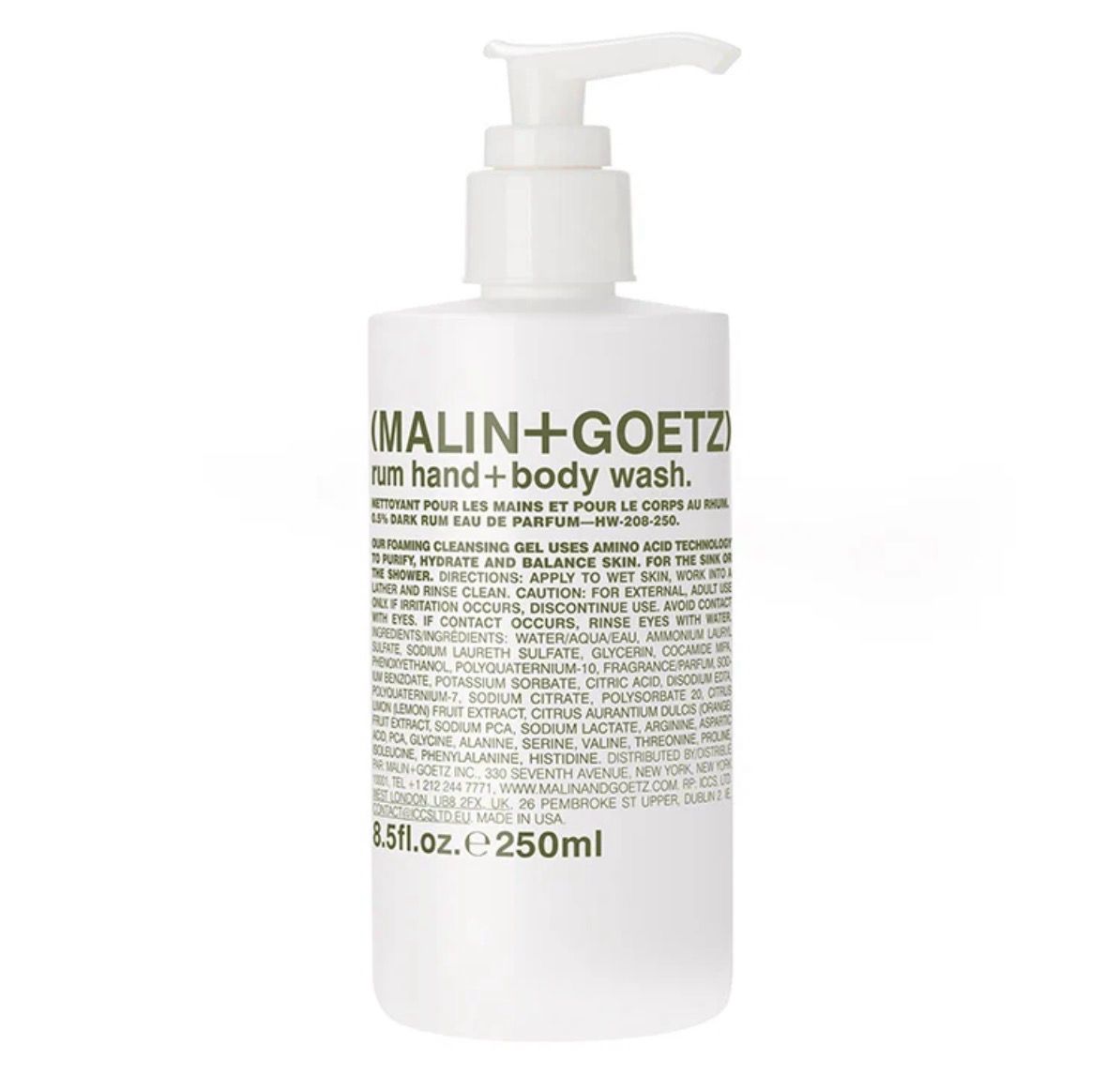 Malin+Goetz Rum Hand &amp; Body Wash 250ml