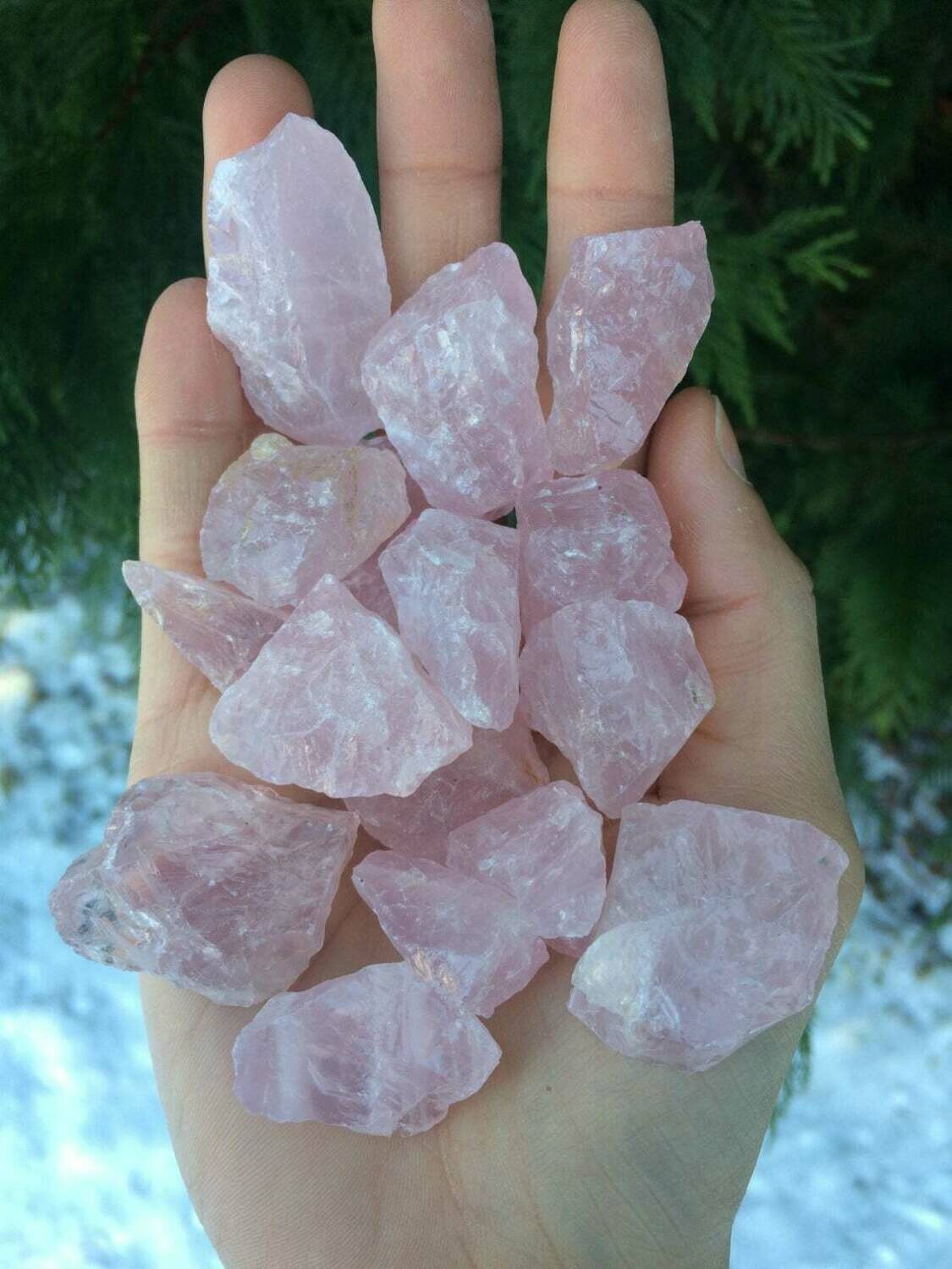 Rose Quartz Crystal chakra inner healing Gift Orb