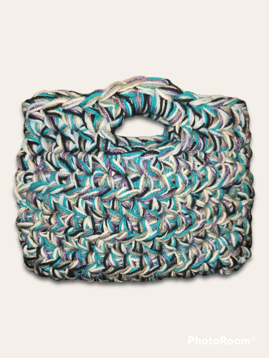 Teal Kente Clutch
