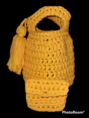 Sunshine Ribbon Bucket Bag (w/ Wallet)