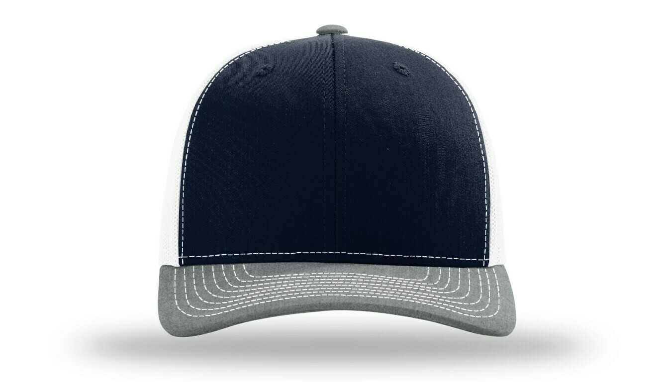 112 Tri-Colors - Navy/White/Heather Grey