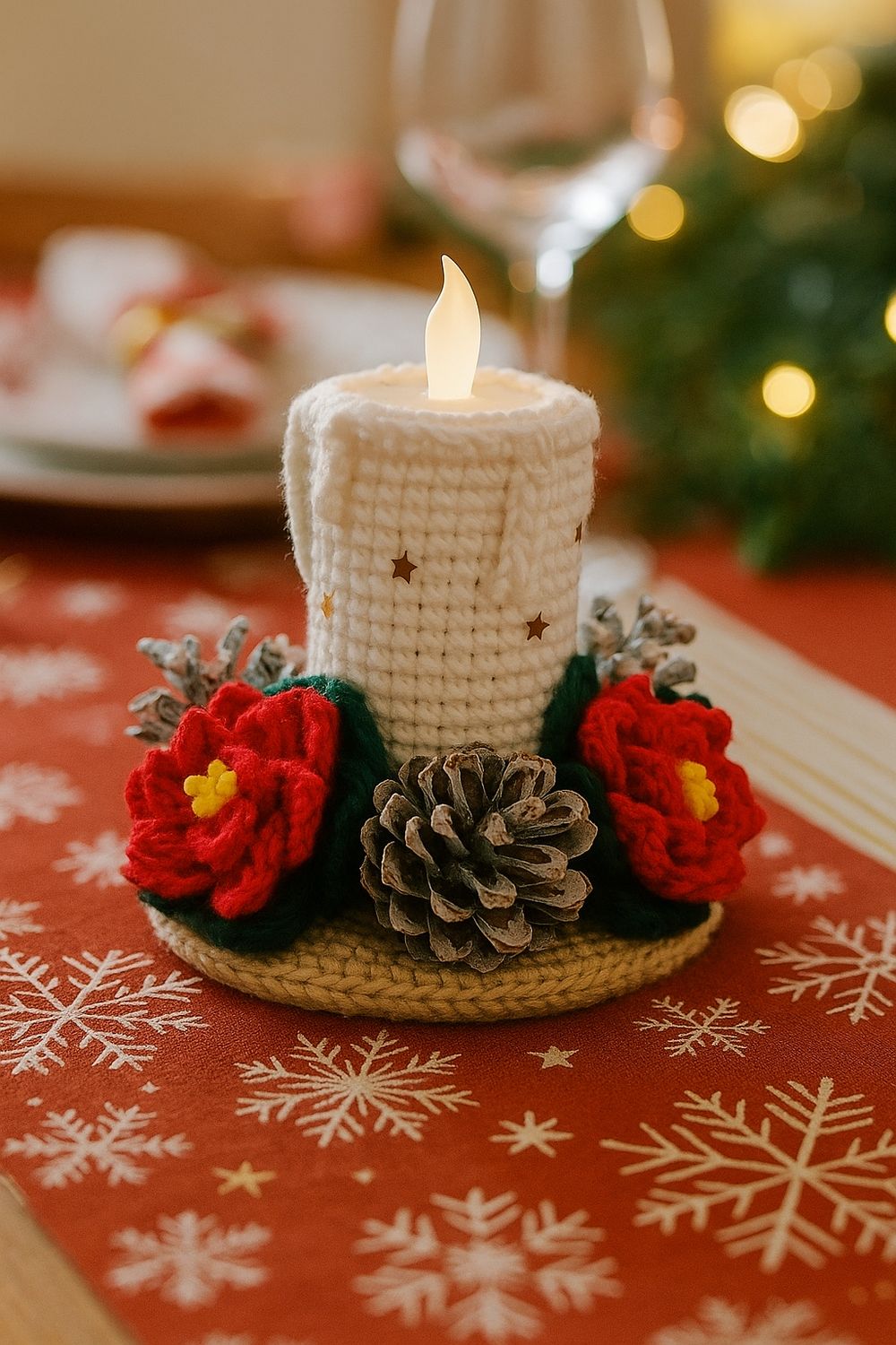 Bougeoire avec bougie LED incluse Bougeoire avec bougie LED incluse