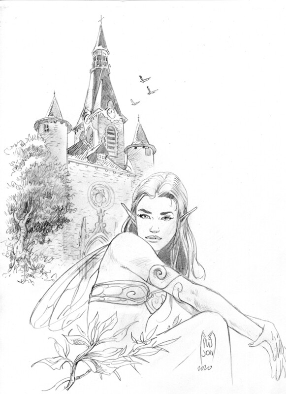 Dessin pour le Festival NAUCELLE BD août 2020