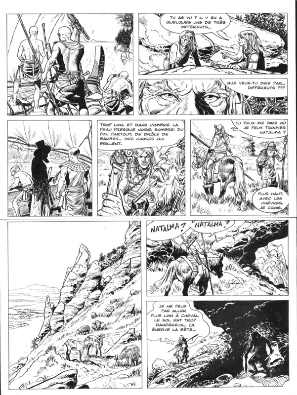 Planche originale N°2 - AKARAD tome 1 &quot;L&#39;homme qui devînt loup&quot;
