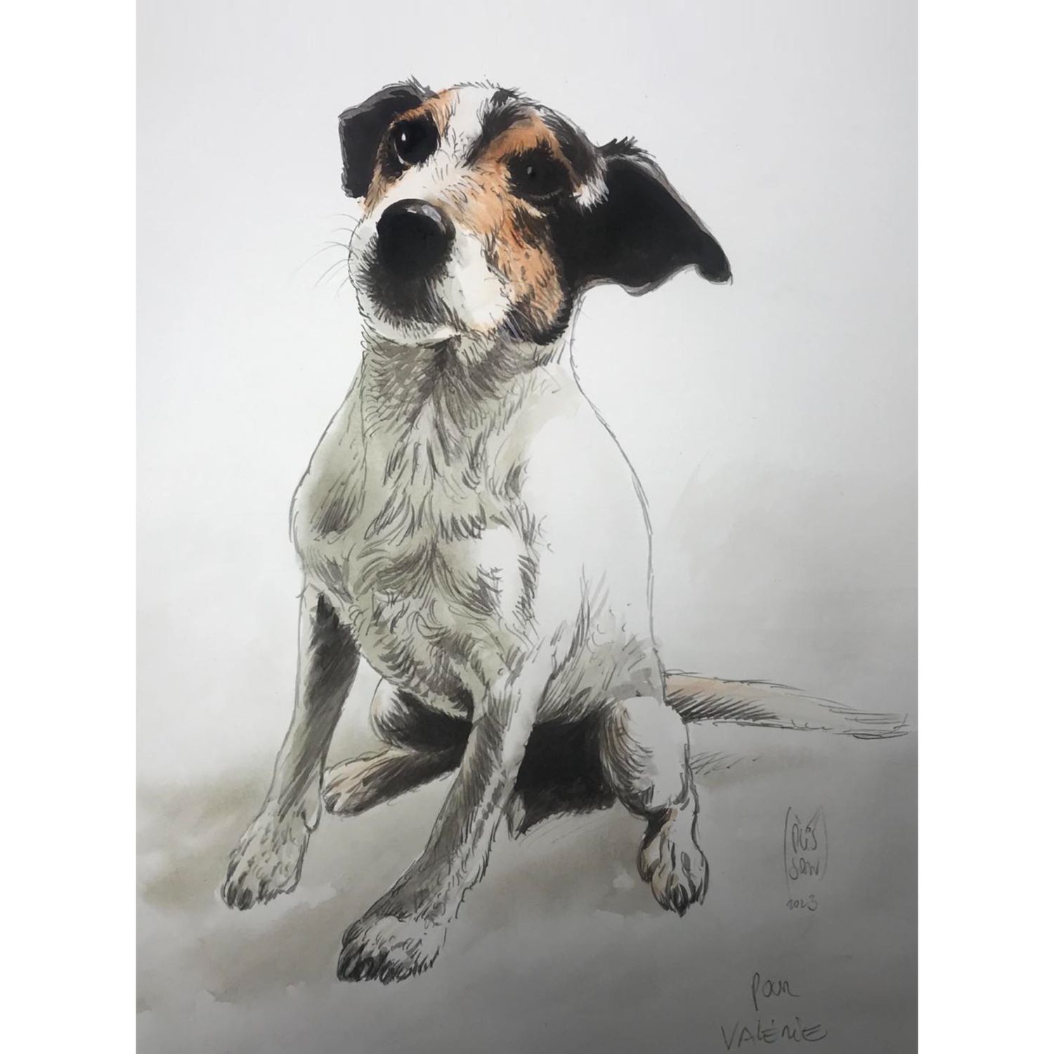 Exemple de portrait animal de compagnie ou autre... (tête ou corps complet) A4