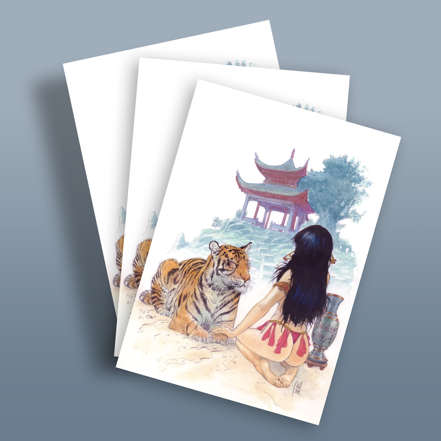 Lot de 3 cartes postales.