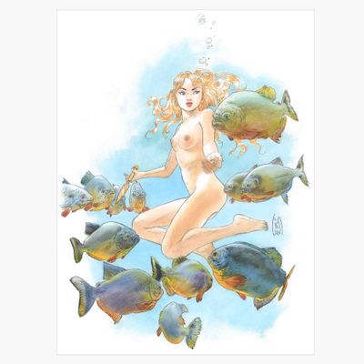 Illustrations originales de l&#39;album Pin-up PLISSON