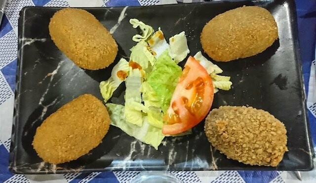 Croquetinas de picadillo chorizo  caseras