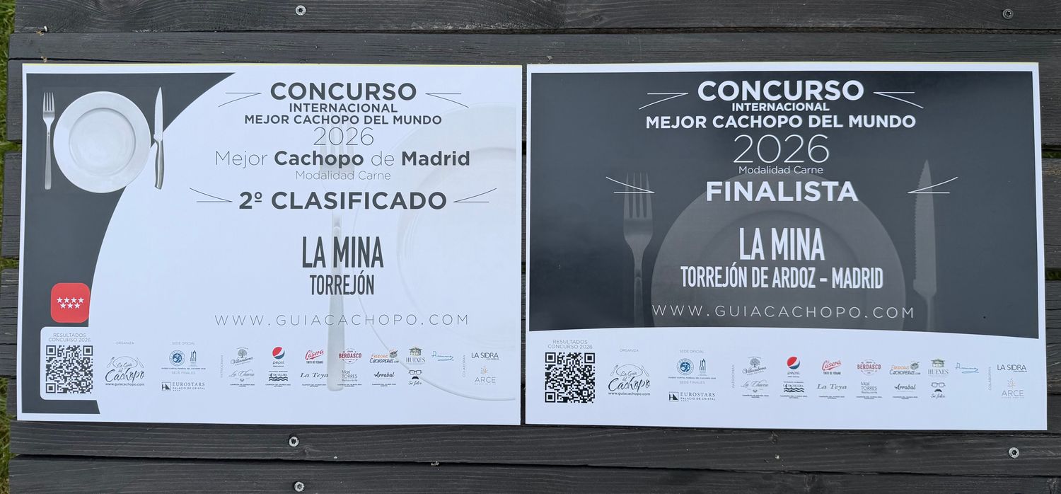 Ganador 2026 “Concurso Mejor Cachopo del Mundo “ Subcampeón de Madrid , Finalista Mejor Cachopo del Mundo