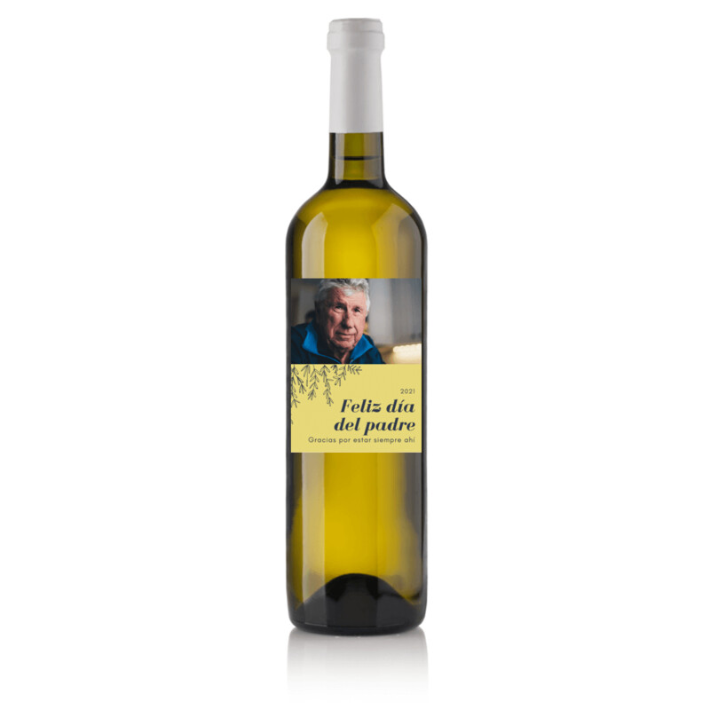 Botella de vino personalizada para día del padre