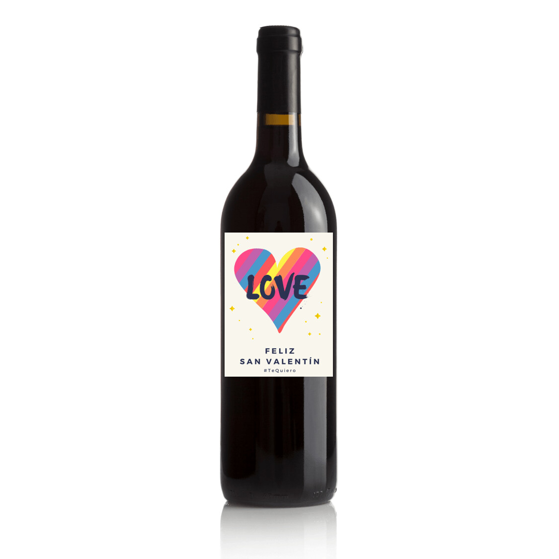 Vino para regalar en San Valentín - Etiqueta Love