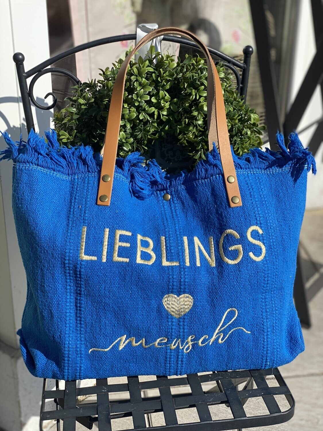 Shopper  Shopper "Lieblings-Mensch", kobaltblau