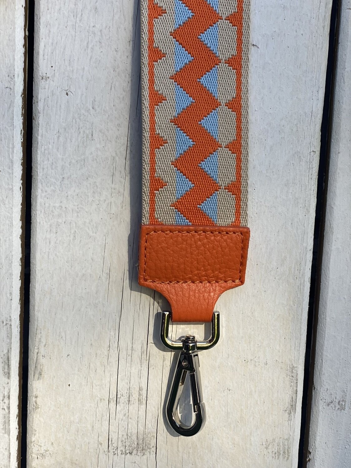 Taschengurt, orange, ZickZack