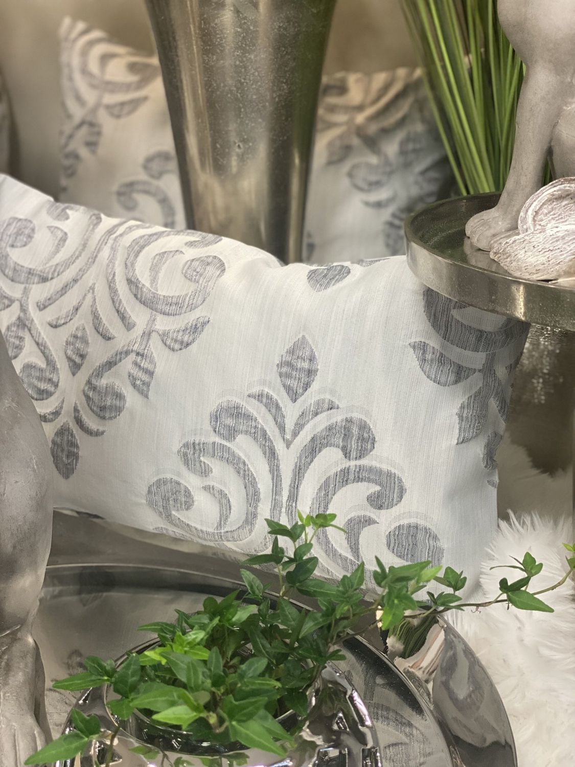 Kissenhülle  Kissenhülle "Ornament", hellgrau
40x60