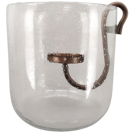 Windlicht mit Metall-Einhänger 25x25x25cm (f. Stumpenkerze) Windlicht mit Metall-Einhänger 25x25x25cm (f. Stumpenkerze)