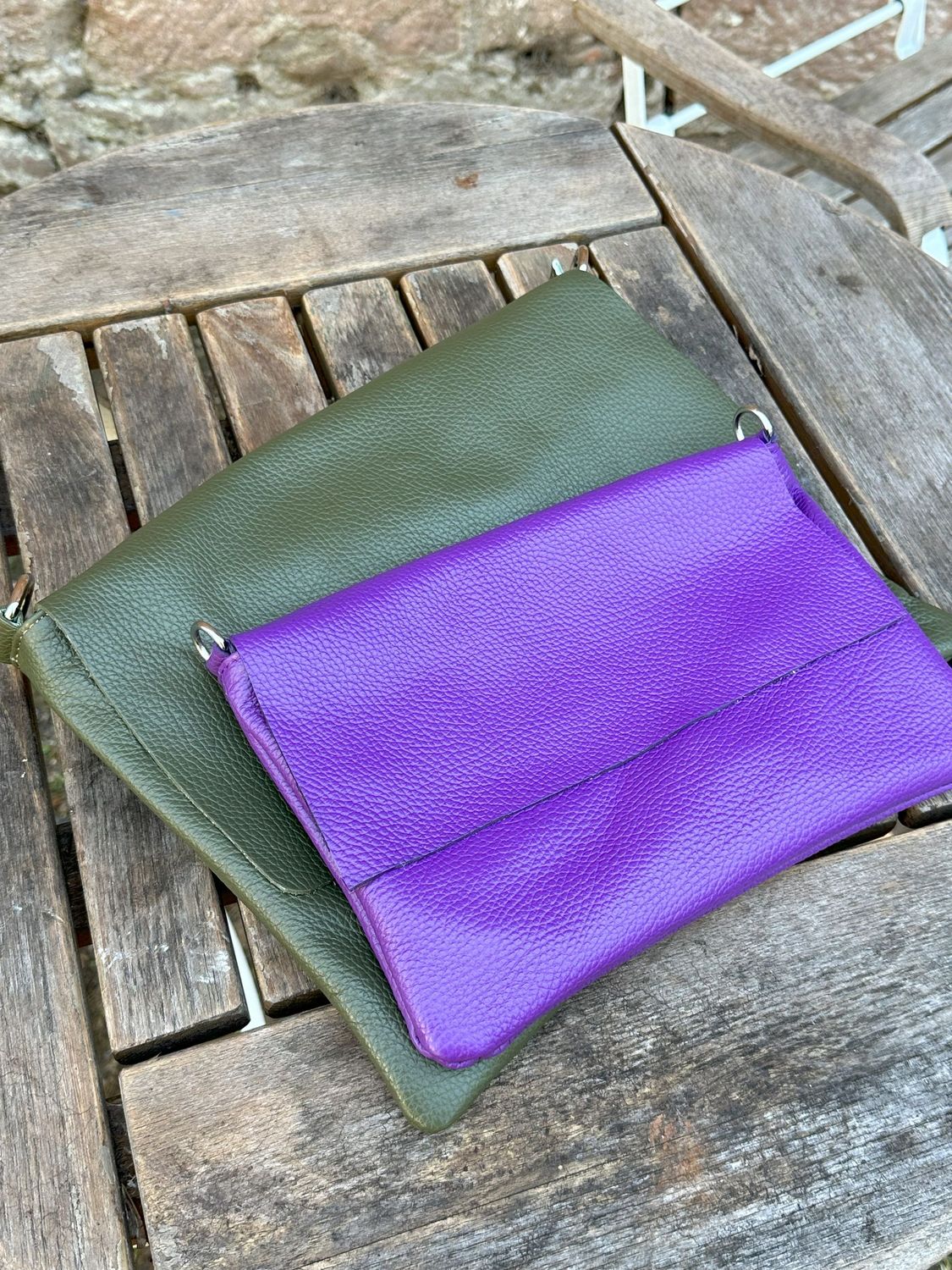 Umschlagtasche, klein lila