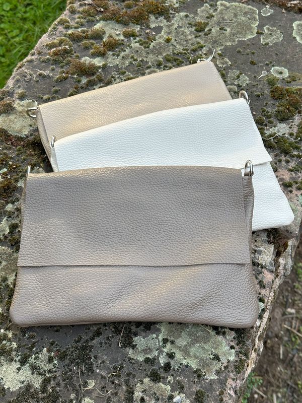 Umschlagtasche, klein taupe