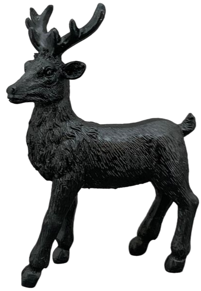 Rentier, schwarz, klein
