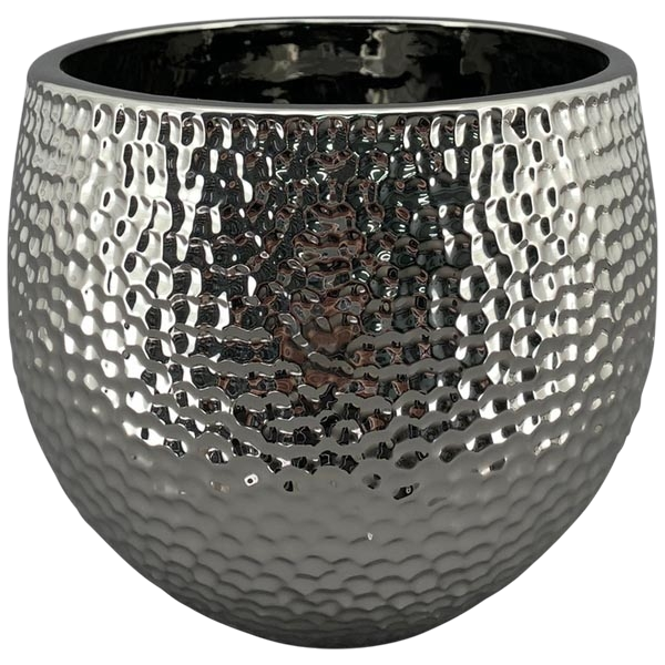 Übertopf, Silberkeramik, 'Noppe' Size: XL
