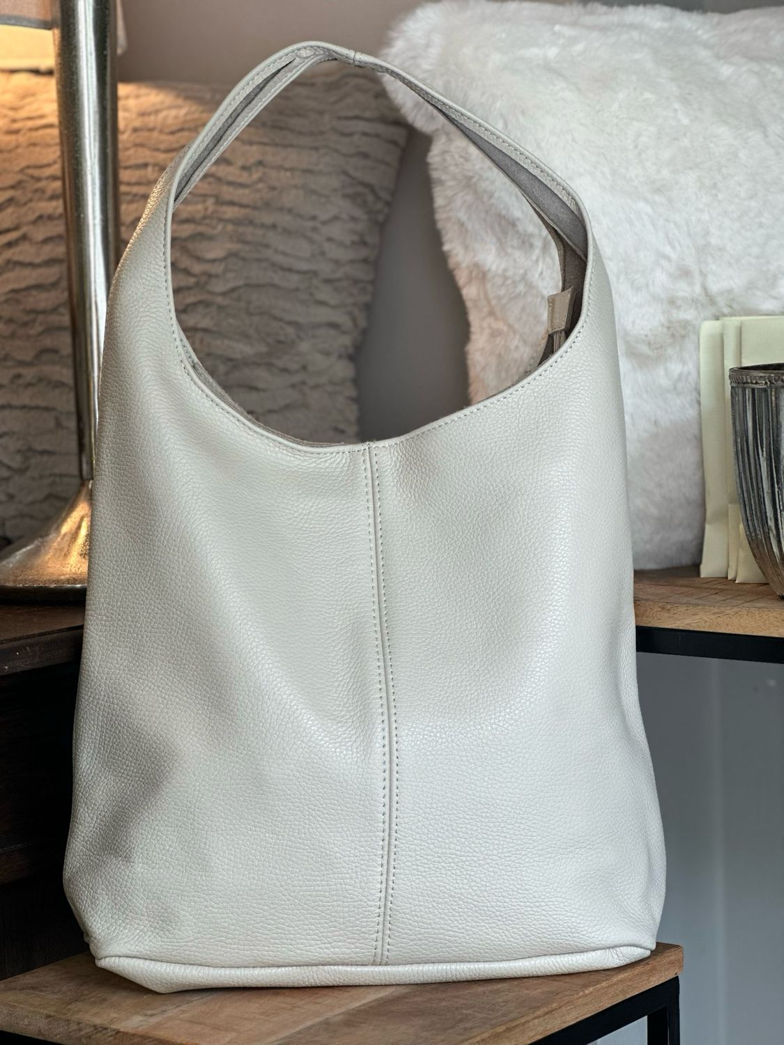 Shopper ‚Emma‘ aus Leder, creme Shopper ‚Emma‘ aus Leder, creme
