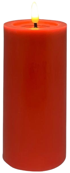 LED Kerze, rot, groß 15cm