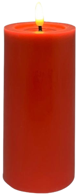 LED Kerze, rot, groß 15cm