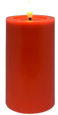 LED Kerze, rot, mittel 12cm