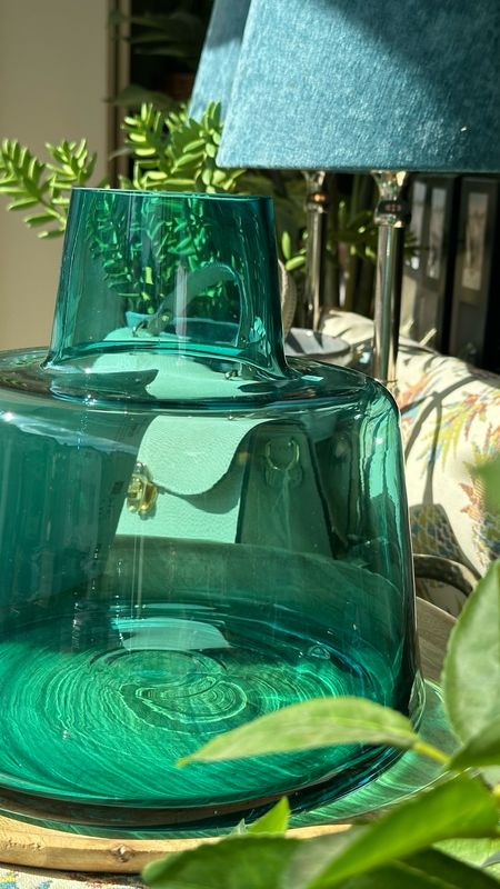 Glasvase Türkis