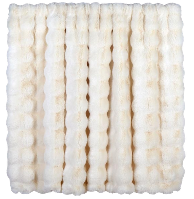 Kuscheldecke, Fellimitat, wollweiß Kuscheldecke, Fellimitat, wollweiß