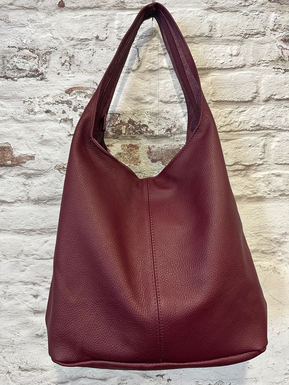 Shopper ‚Emma‘ aus Leder, burgundy Shopper ‚Emma‘ aus Leder, burgundy