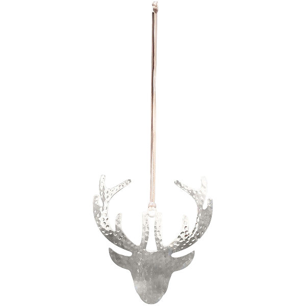 Rentier Anhänger, gehämmert, silber Rentier Anhänger, gehämmert, silber
