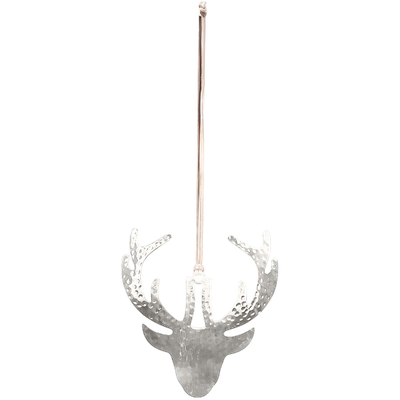Rentier Anhänger, gehämmert, silber Rentier Anhänger, gehämmert, silber
