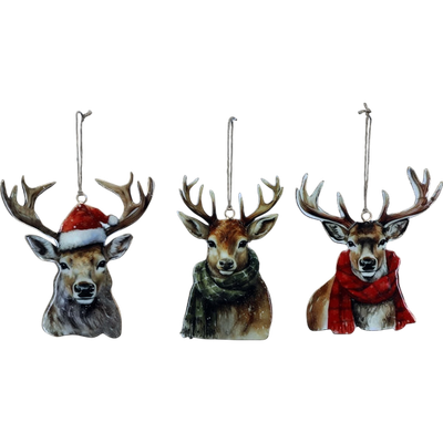 Weihnachts-Hirsch 3er Set - Les Nöel
