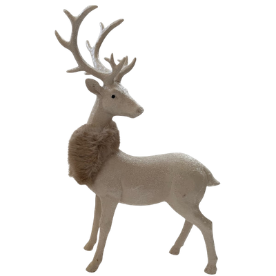 Hirsch Lilly, creme, mit Schal Hirsch Lilly, creme, mit Schal