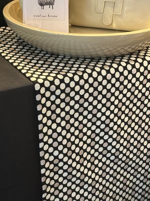 Tischläufer 'Dots' schwarz, 140x45 Tischläufer 'Dots' schwarz, 140x45