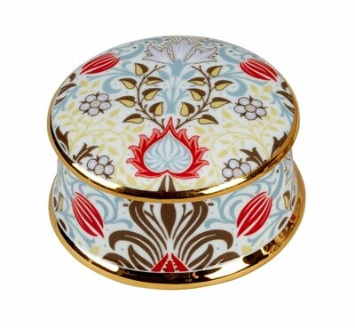 William Morris Persion Design - Fine Bone China - Round Trinket Box