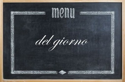 MENU' DEL GIORNO