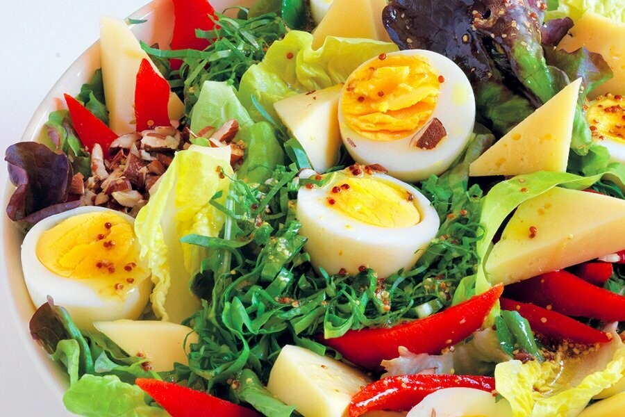 INSALATA VERDE, RADICCHIO, ZUCCHINE GRIGLIATE, MELANZANE